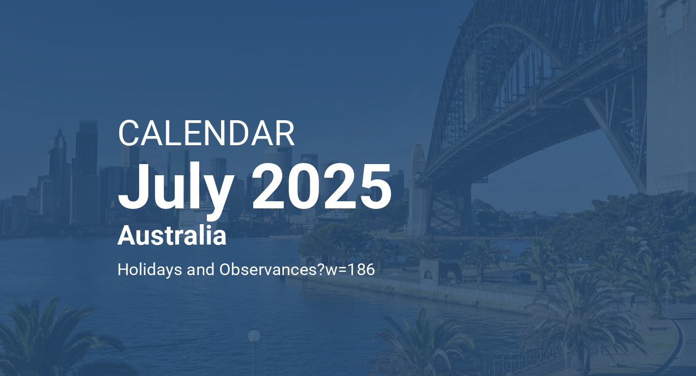 July 2025 Calendar Australia